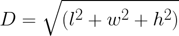 Diagonal of Prism(Cuboid) formula