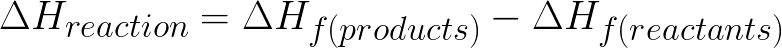 enthalpy-change-for-a-single-reaction-hess-law