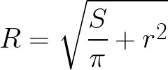 Larger circle radius of Annulus(area and smaller circle radius) formula