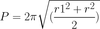 Perimeter of Ellipse formula