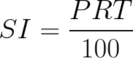 Simple Interest formula