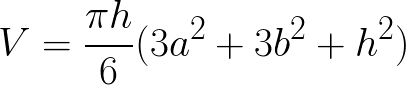 Volume of Spherical segment formula