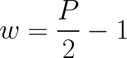 Width of Rectangle(length and perimeter) formula